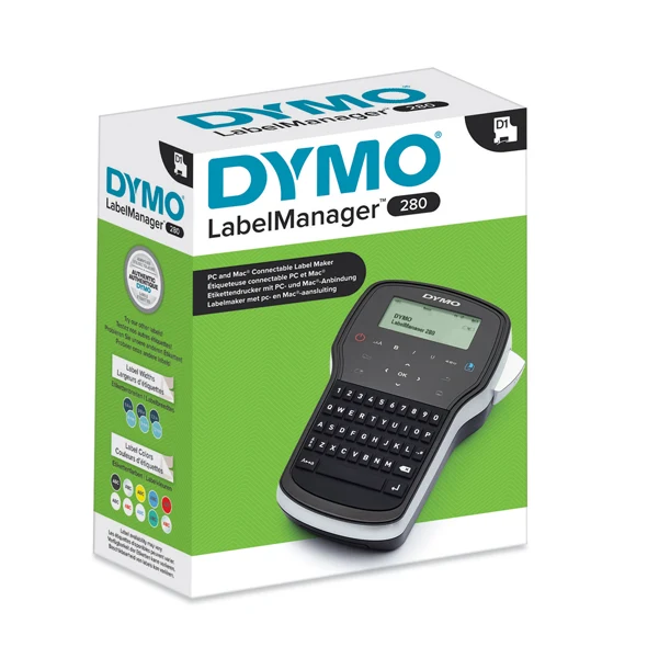 Etichettatrice LabelManager 280P Ricaricabile USB PC Mac Nastri D1 – DYMO
