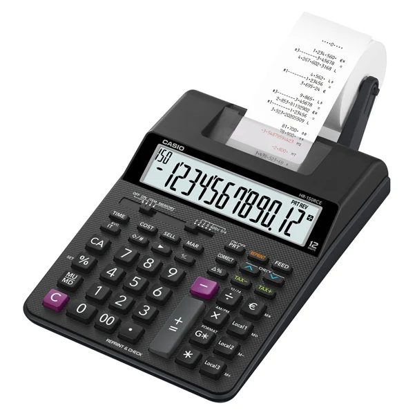 Calcolatrice Scrivente HR-150RCE 12 Cifre Cavo Incluso - Casio