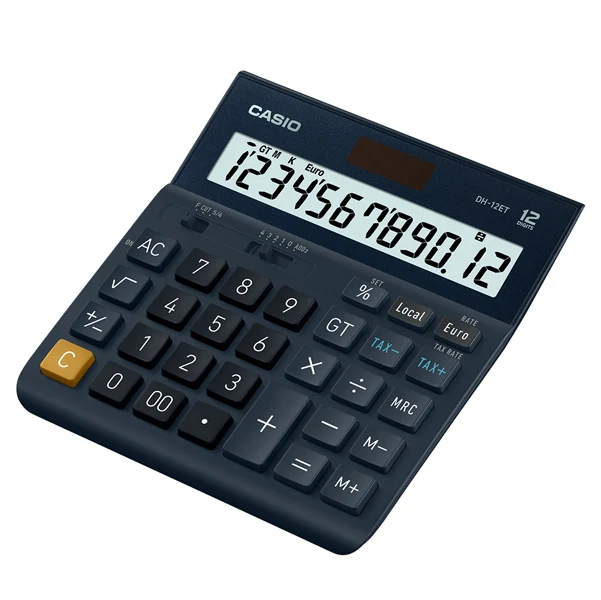 Calcolatrice da Tavolo DH-12ET 12 Cifre Display XL - Casio
