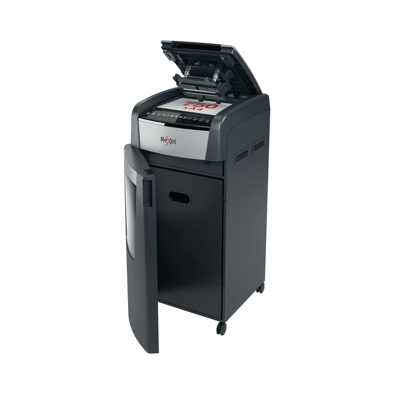 Rexel Optimum AutoFeed+ 750M Micro-Cut P-5 Shredder Black 2020750M