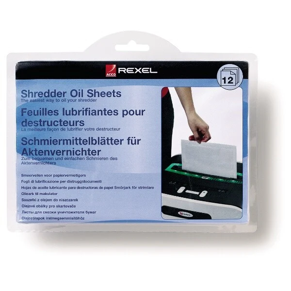 Rexel Shredder Oil Sheets (pack of 12)