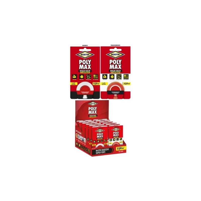 Nastro biadesivo polymax high tack express