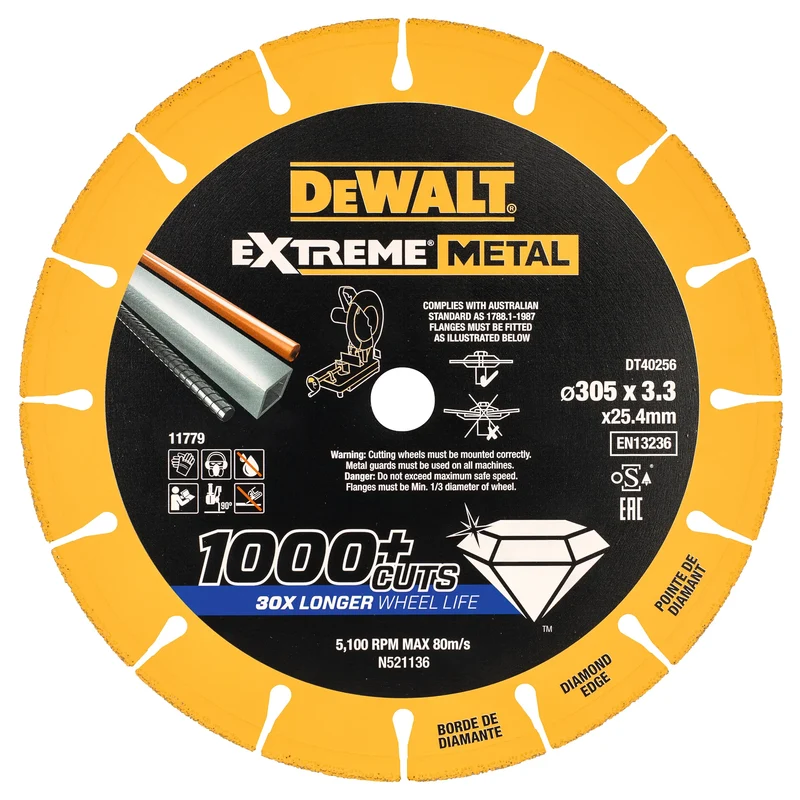 Extreme Diamond Disc 300 x 25.4 x 3.3mm - DT40256-QZ DeWalt