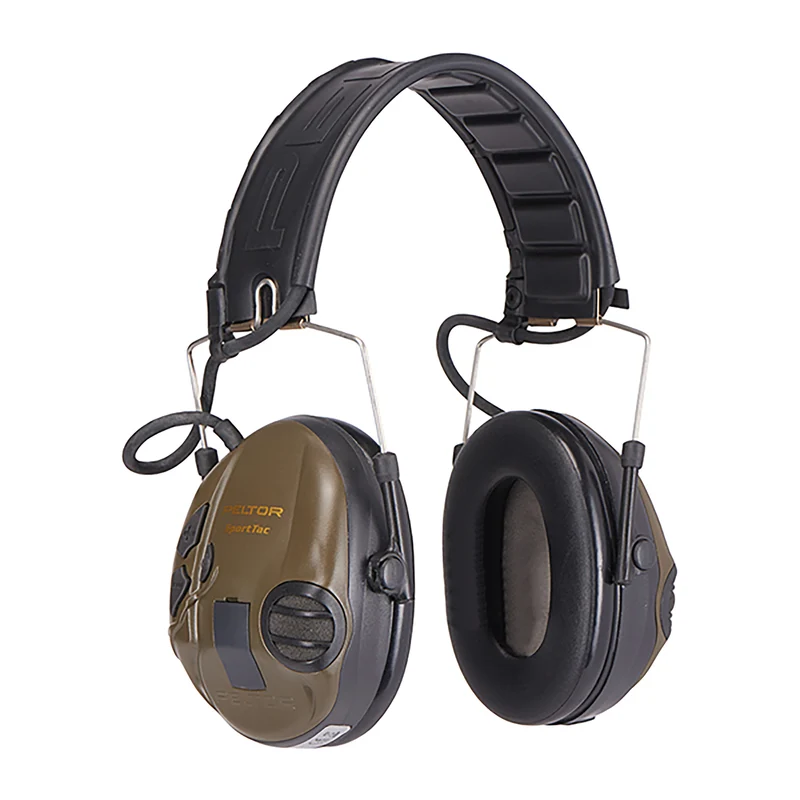 3M Peltor Sporttac Ear Defenders Green 26Db Green