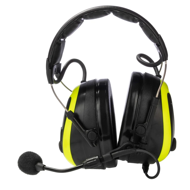 3M WS ALERT X Wireless Speak & Listen Electronic Ear Defenders with Headband, Black/Yellow, Noise Cancelling Microphone