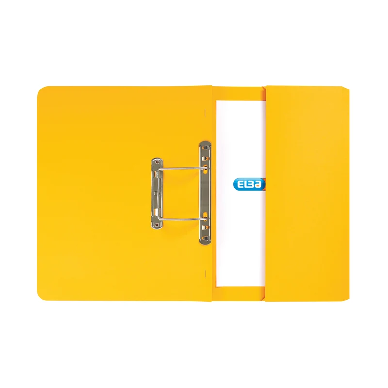 Elba Spring Pocket File Mediumweight Foolscap Yellow (Pack of 25) 100090150