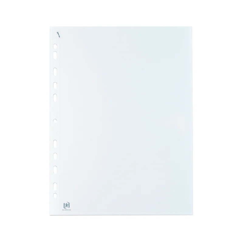 Oxford Quick In Punched Pockets A4 Clear (100 Pack) 400012939