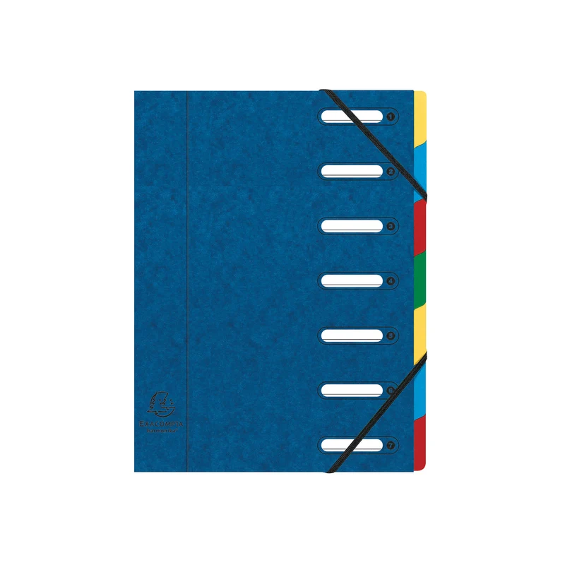 Exacompta Harmonika 7-Part File A4 Blue 55072E