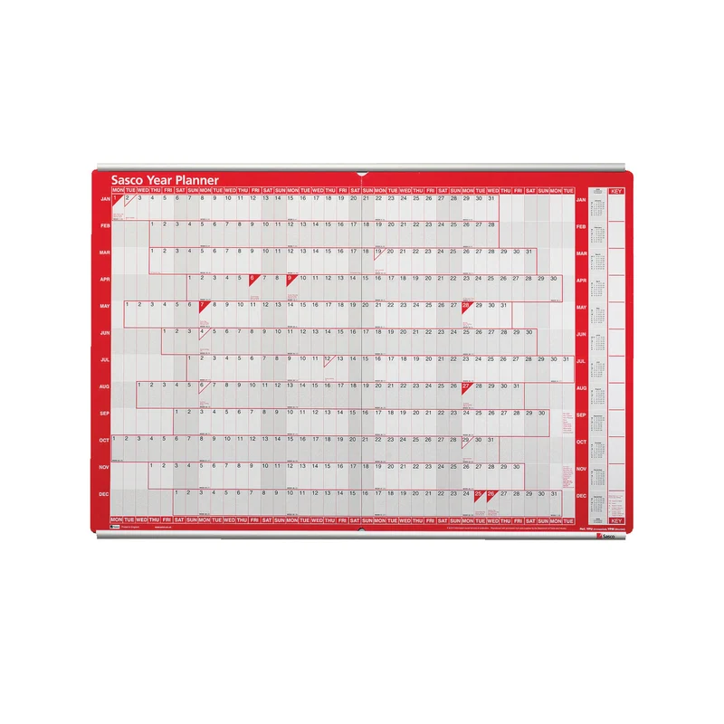 Sasco Aluminium Mounted Planner Track (Pack of 2) 20360
