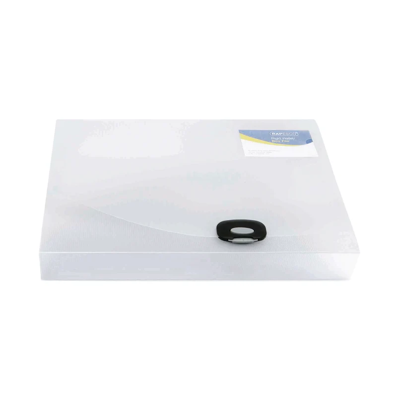 Rapesco Rigid Wallet Box File 40mm Capacity 400 Sheets A4 Clear 0711