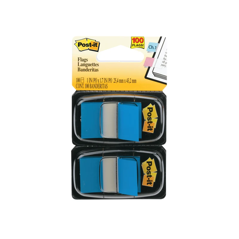 Post-it Index Tabs Dispenser with Blue Tabs (Pack of 2) 680-B2EU