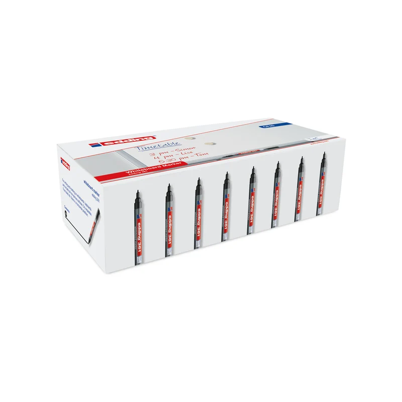 Edding 361 Drywipe Marker Black (Pack of 200) CP40