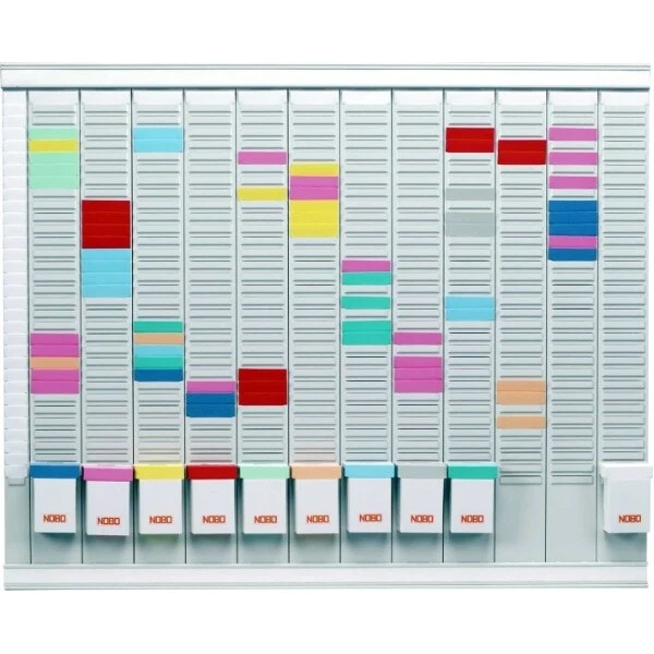 Nobo T-Card Annual 12 Month Planning Kit 32 Slot
