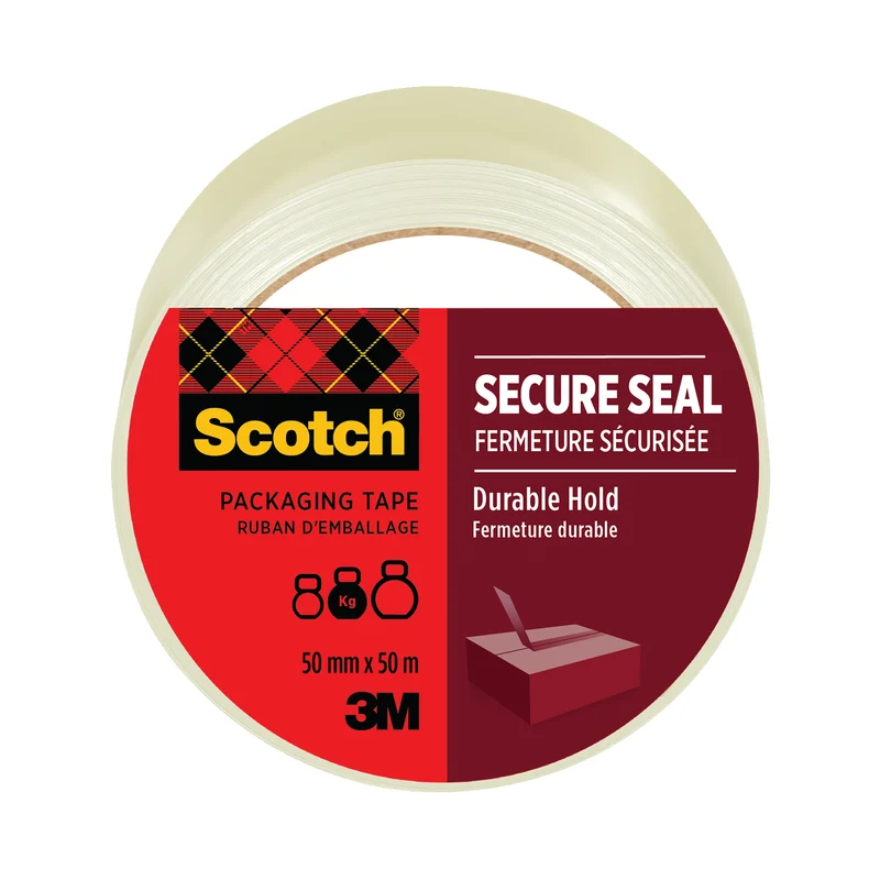 Scotch Packaging Tape Durable Hold 50mmx50m Clear HV5050ST