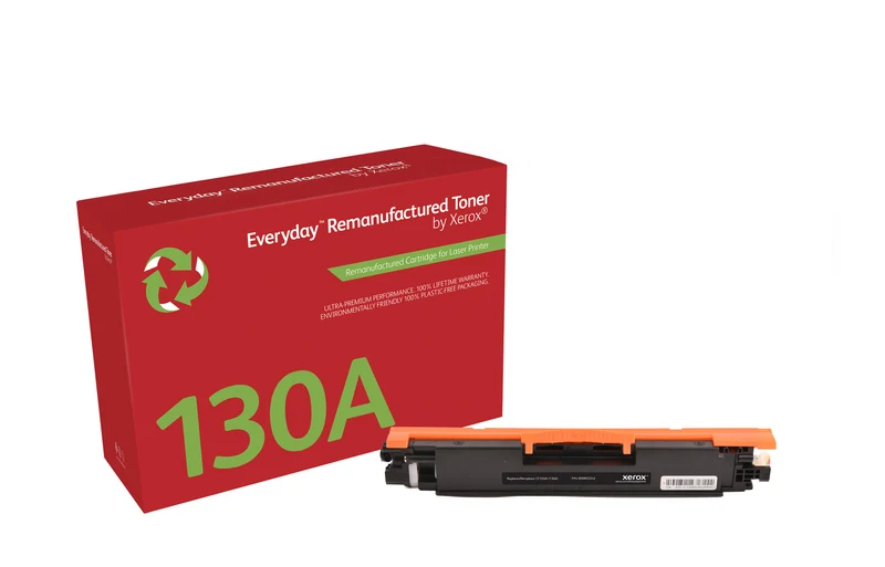 Everyday™ Black Remanufactured Toner by Xerox compatible with HP 130A (CF350A), Standard capacity