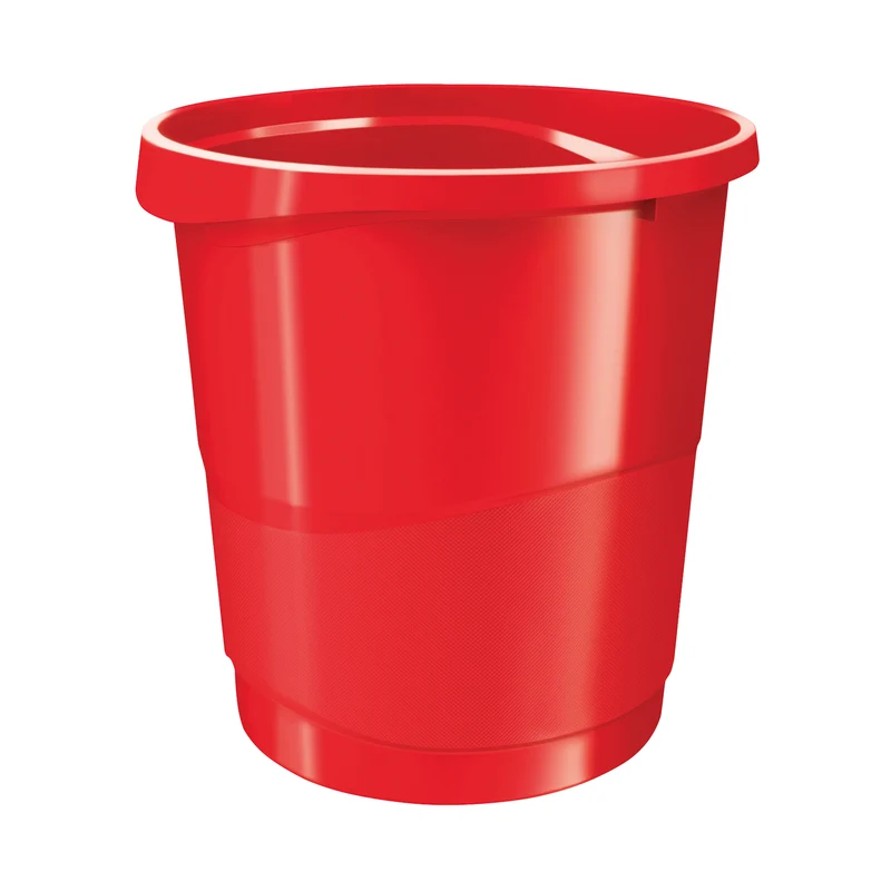 Rexel Choices Waste Bin 14 Litre Red 2115618