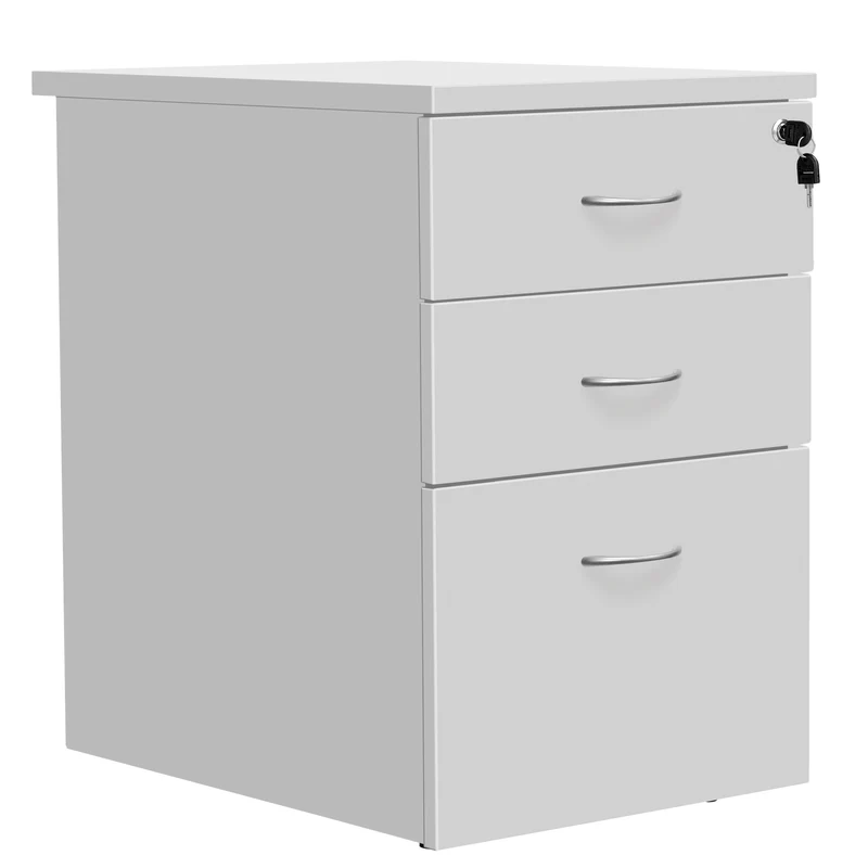 Serrion Eco 18 Desk High Pedestal 600mm White KF79828
