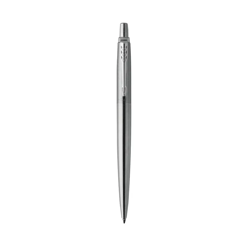 Parker Jotter Ballpoint Pen Steel with Chrome Trim Medium Blue Gift Box 1953170