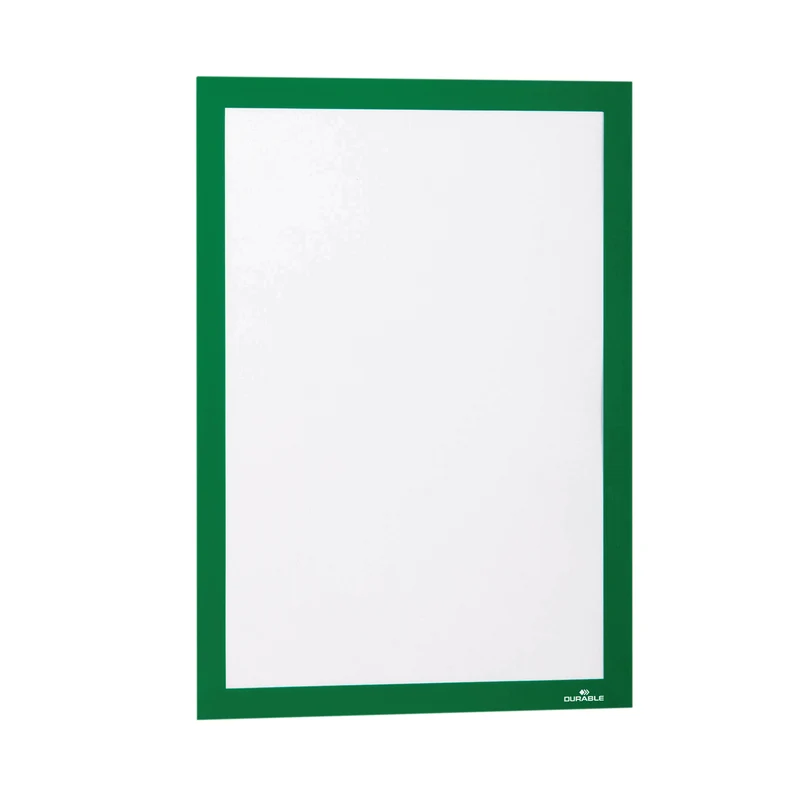 Durable Duraframe Self Adhesive Frame A4 Green (Pack of 2) 487205