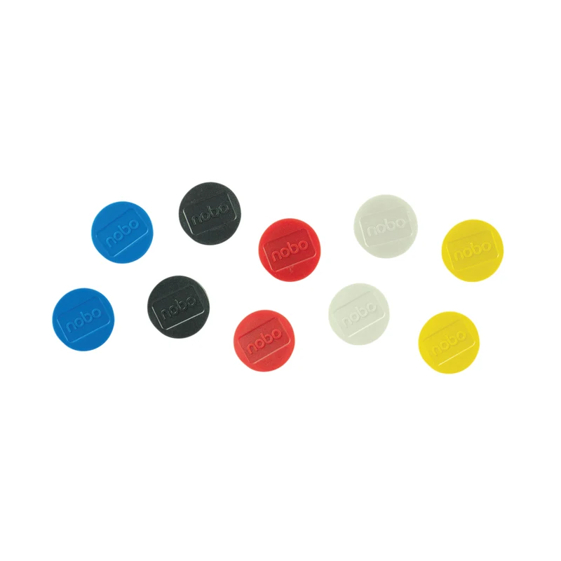 Nobo Magnetic Whiteboard Magnets 10 pack 38mm Coloured Magnets