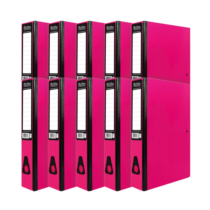 Pukka Brights Box File Foolscap Pink (Pack of 10) BR-7780