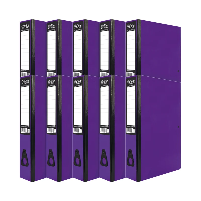 Pukka Brights Box File Foolscap Purple (Pack of 10) BR-7778