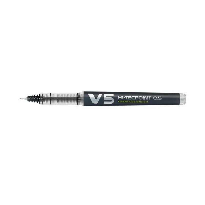 Pilot V5 Cartridge Rollerball Pen Fine Line Black (Pack of 10) 4902505442780