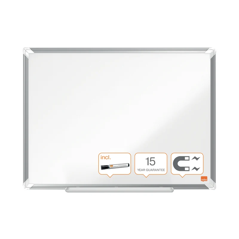 Nobo Premium Plus Steel Magnetic Whiteboard 1200x900mm