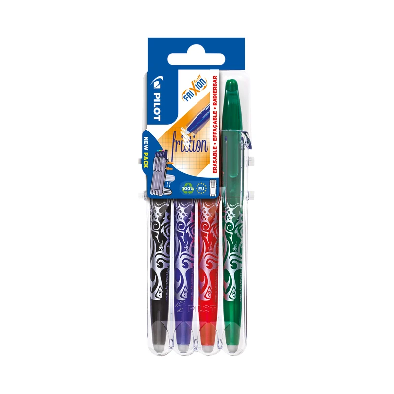 Pilot FriXion Set2Go Rollerball Pens Assorted (Pack of 4) 3131910546795