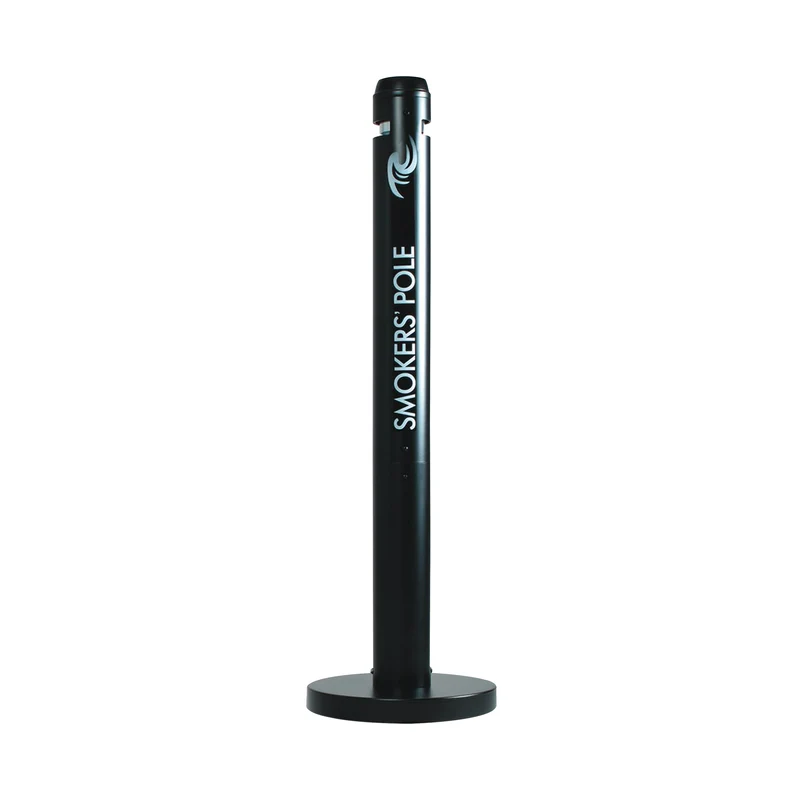 Rubbermaid Smokers Pole Ashtray Black FGR1BK
