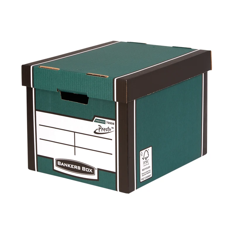 Bankers Box Premium Tall Box Green (Pack of 5) 7260806