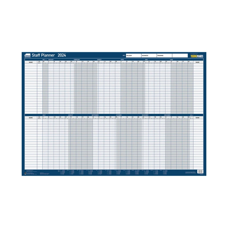 Sasco Staff Planner Mounted 2024 2410228
