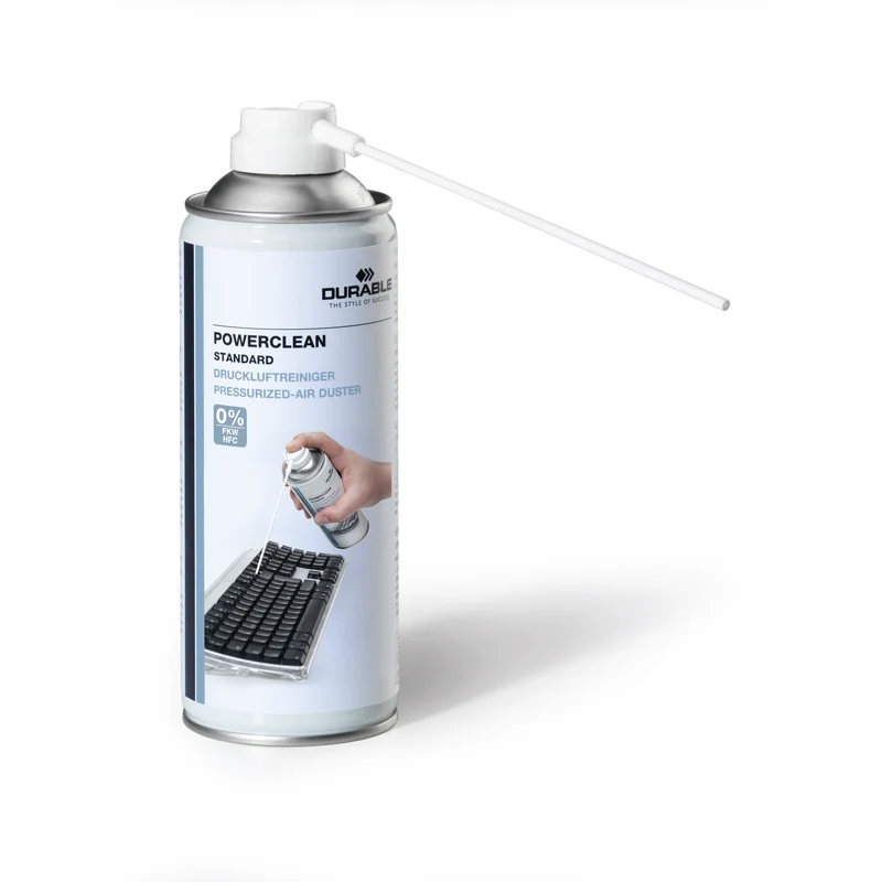 Durable Powerclean Standard 400 Compressed Air Duster Flammable 400ml 579619