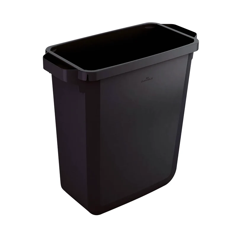 Durable Durabin Bin Rectangular 60 Litre 282x590x600mm Black 1800496221