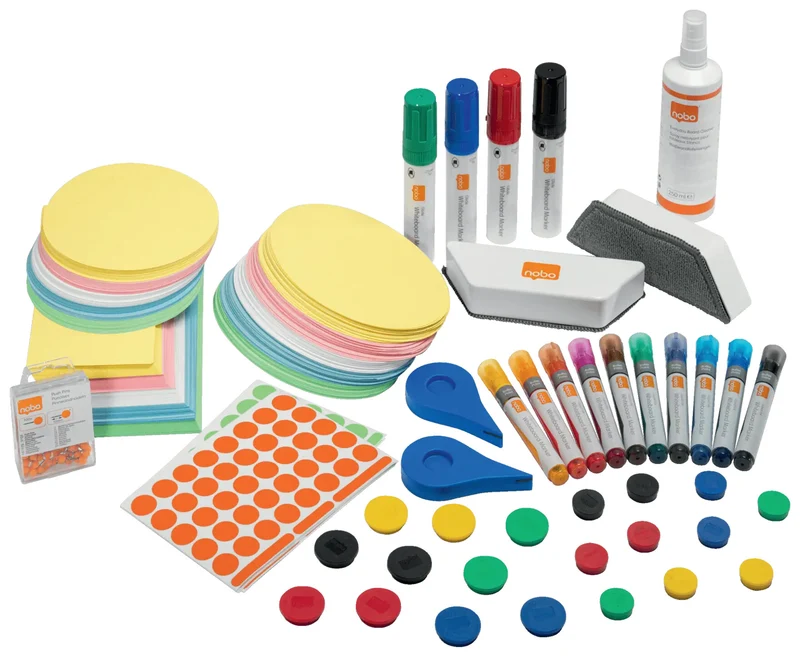 Nobo Move & Meet Mobile Collaboration System Whiteboard and Notice Board Accessory Kit