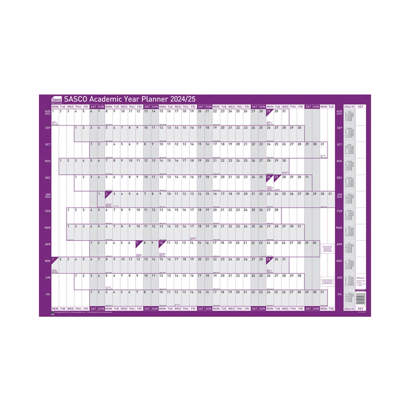 Sasco Academic Year Planner Unmounted 2025-26 SY1075425