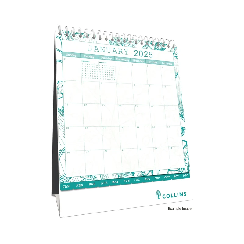 Collins Tara Desk Calendar Month To View 2025 TADC.25