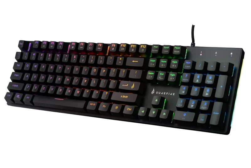 SureFire KingPin M2 keyboard Gaming USB QWERTY US English Black, Metallic