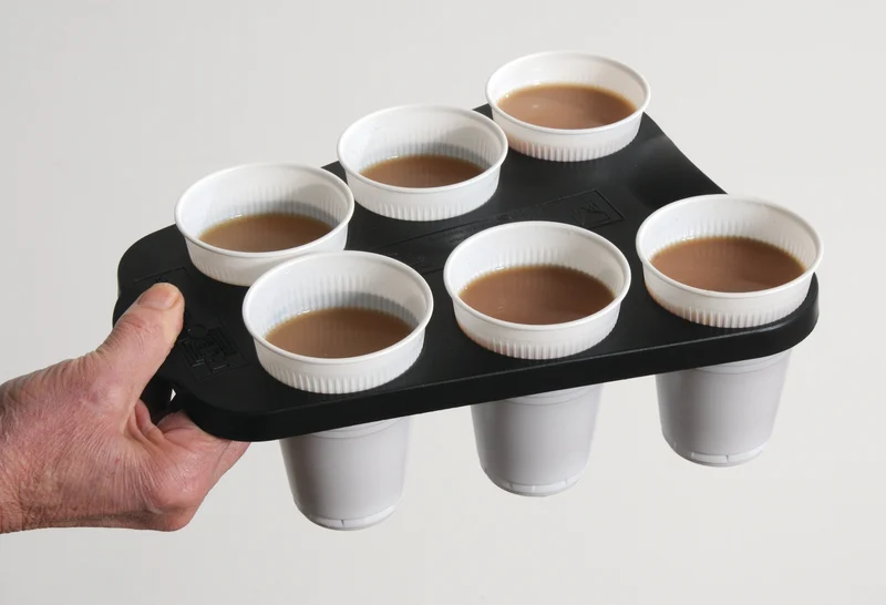 Acorn Vending Cup Tray Plastic x6 Cup Capacity Black DRINKTRAY