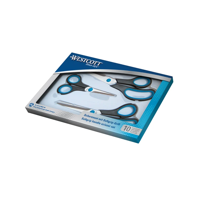 Westcott Easy Grip Scissor Set 130/200/255mm (Pack of 3) N-90027 00