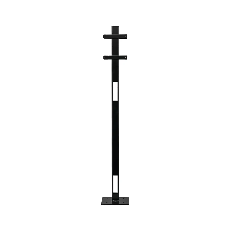 Evec Mounting Post for 2x Wall Mount Charger Steel Black DCP01