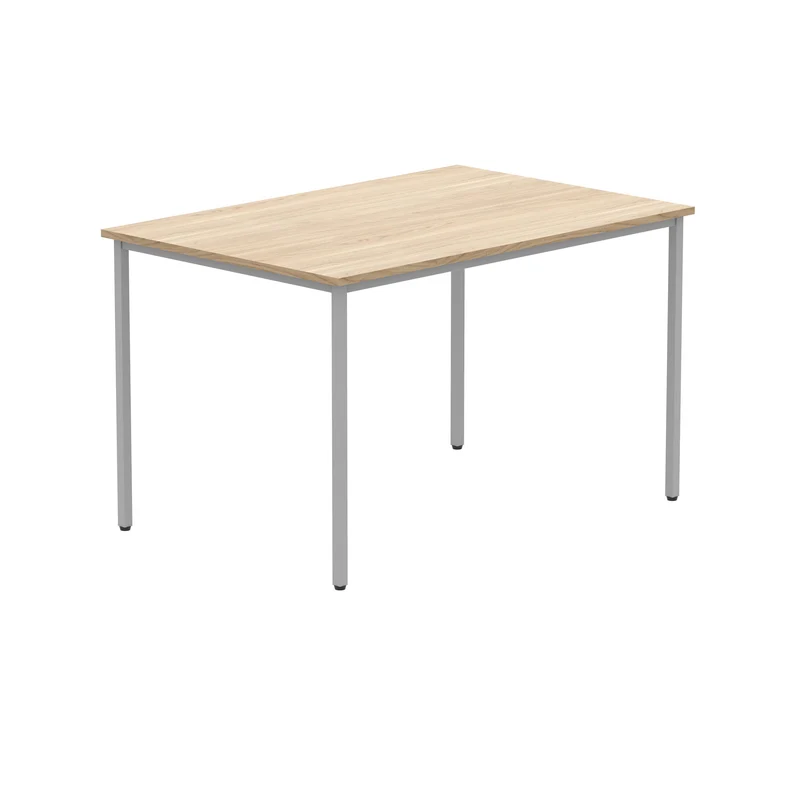 Polaris Rectangular Multipurpose Table 1200x800x730mm Canadian Oak/Silver KF77896