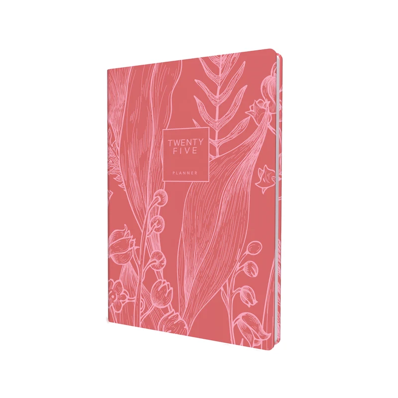 Collins Tara A5 Diary Day Per Page with Appointments 2025 Red TA151.15-25