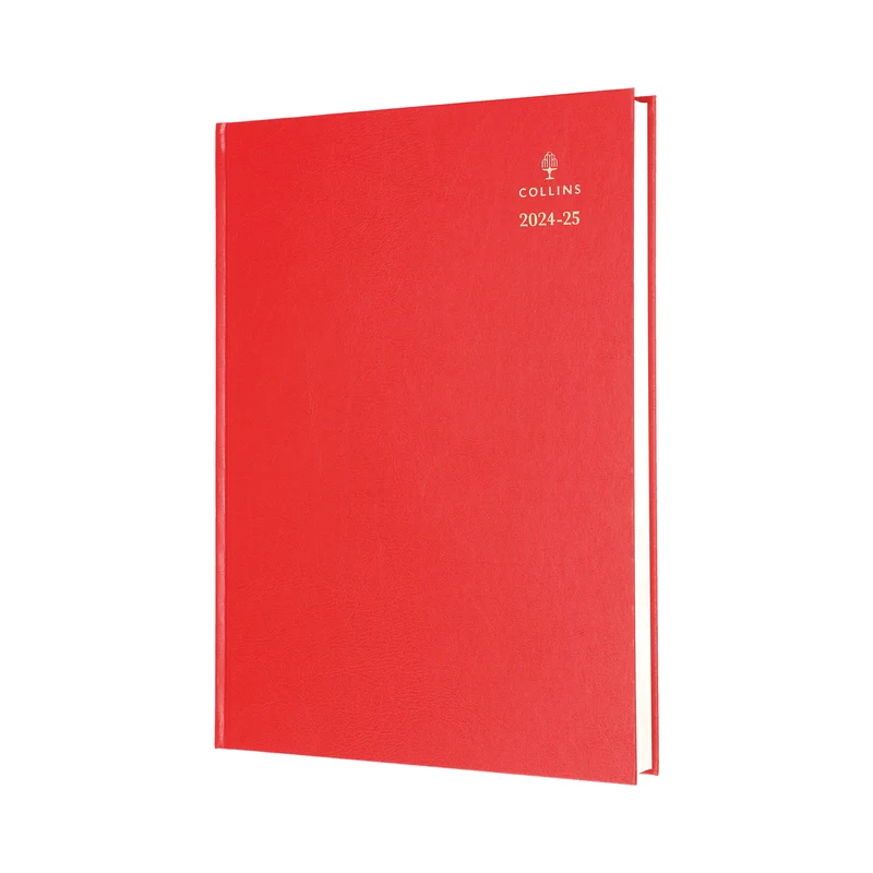 Collins Academic Diary Day Per Page A4 Red 24-25 44MRED24